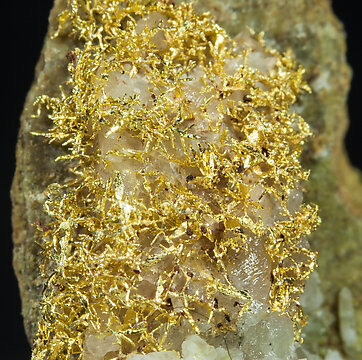 Oro con Cuarzo. Detalle
